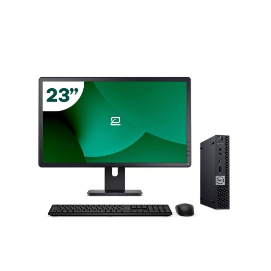 Pack Dell 3060 Micro i5 8500T + Monitor 23" + Tastatur/Maus + USB-WLAN
