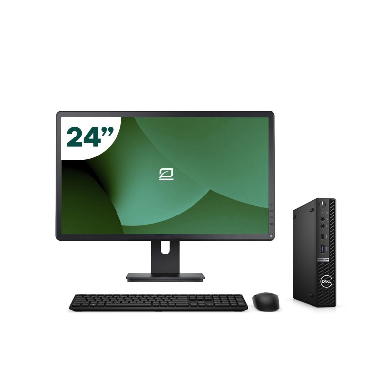 Pack Dell 5090 Micro i5 11500T + Monitor 24" + Tastatur/Maus + USB-WiFi