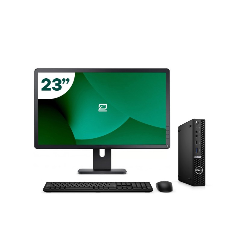 Pack Dell 5090 Micro i5 11500T + Monitor 23" + Tastatur/Maus + WiFi USB