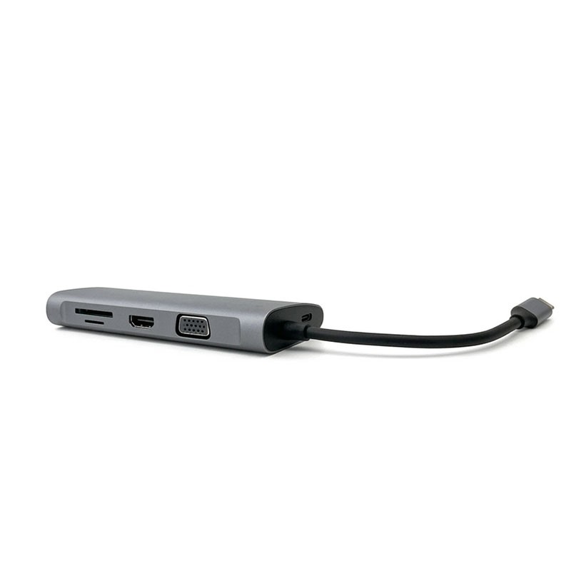 Hub USB Typ C 10-in-1 mit HDMI, VGA, RJ45 Gigabit