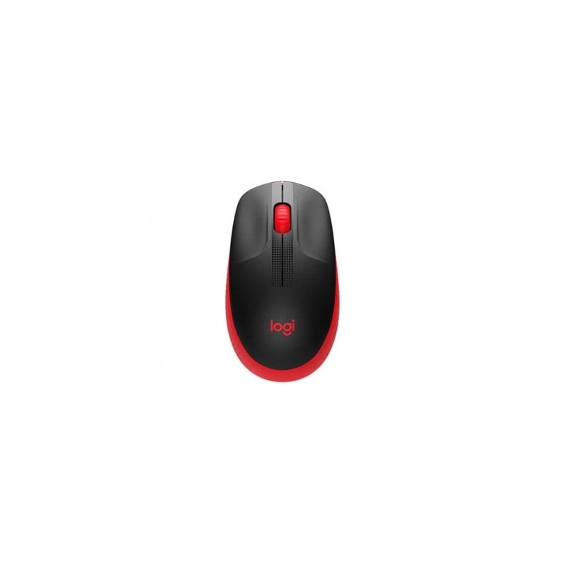 Logitech M190 Wireless Rot Kabellose Ergonomische Maus