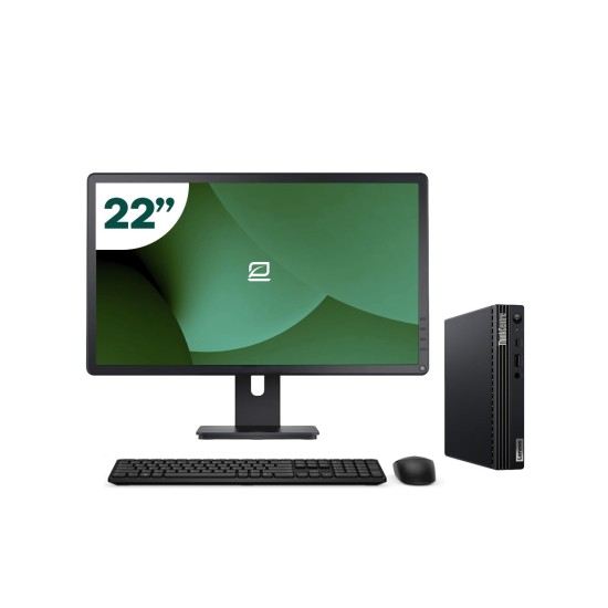 AIO Lenovo M70q Tiny i5 10500T 22" All-in-One + Tastatur und Maus + USB-WLAN