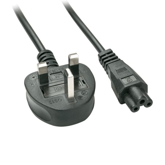 Cable de Strom Schuko auf C5 UK für Laptop