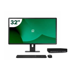 Pack HP 800 G6 Mini i5 10500T + Monitor 32" + Tastatur/Maus + WiFi USB