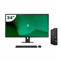 Pack Dell 5090 Micro i5 11500T + Monitor 34" + Tastatur/Maus + USB-WiFi