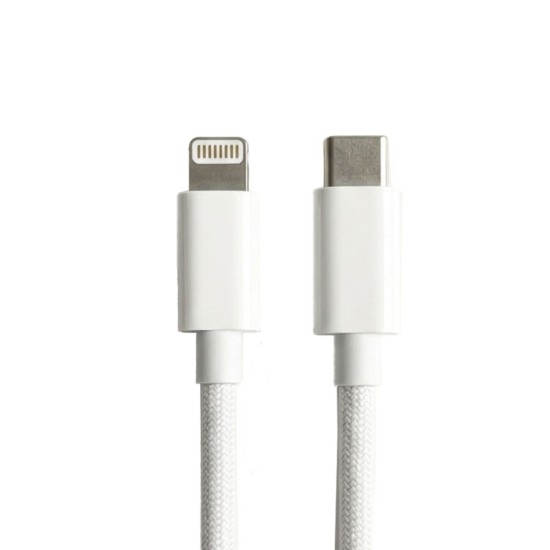 Cable USB-C auf Lightning, geflochten, 1 m | Schnellladen für iPhone