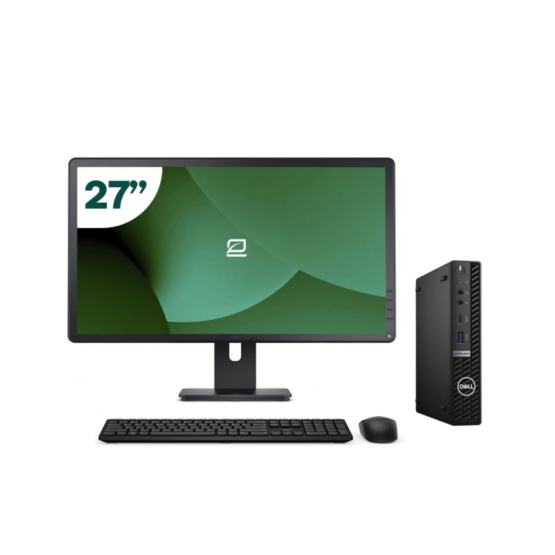 Pack Dell 5080 Micro i5 10500T + Monitor 27" + Tastatur/Maus + USB-WiFi