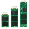 SSD-Festplatte M.2 NGFF SATA III 256 GB 2242, 2260, 2280