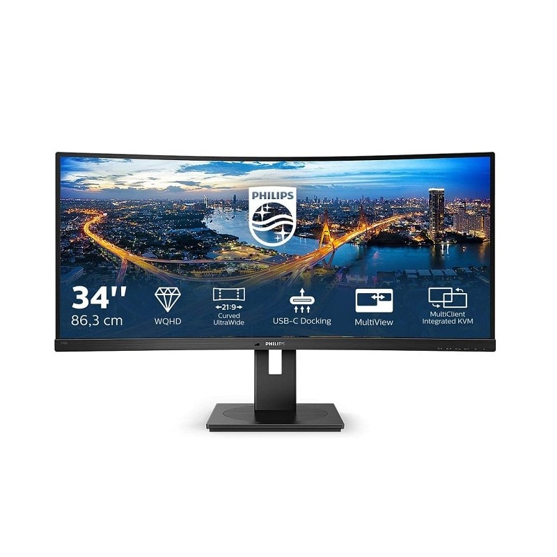Philips 346B1C Outlet 34" Curved WQHD USB-C Monitor