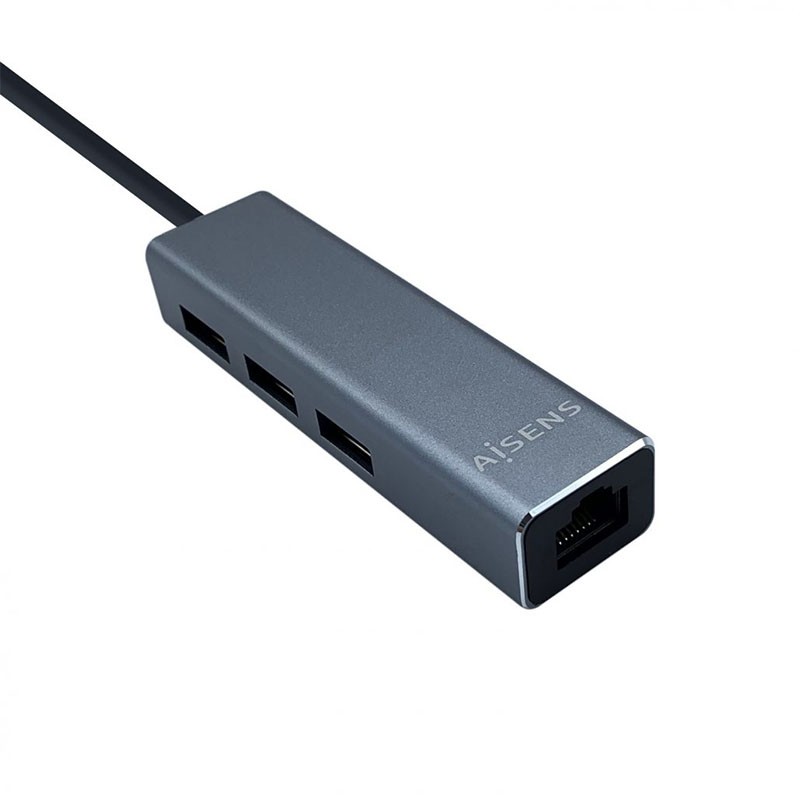 Aisens A106-0401 USB 3.0 auf Gigabit-Ethernet + 3xUSB-Hub
