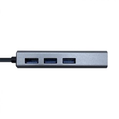 Aisens A106-0401 USB 3.0 auf Gigabit-Ethernet + 3xUSB-Hub
