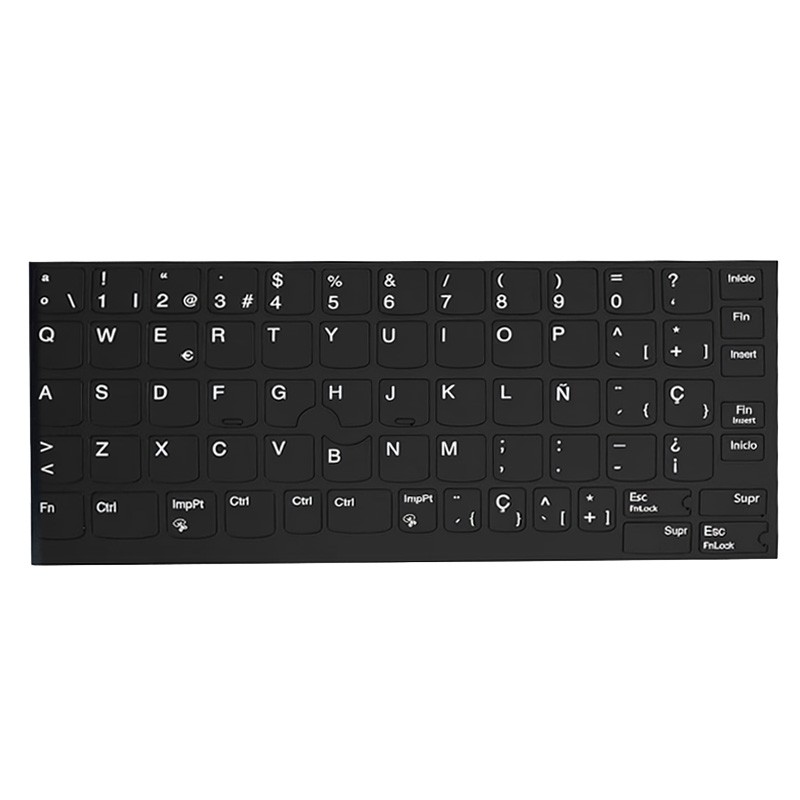 Tastatur-Aufkleber-Set Spanisch Lenovo · ANSI und ISO · Widerstandsfähiges Vinyl