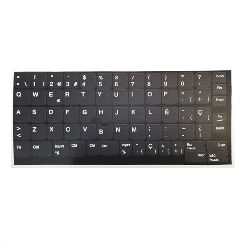 Tastatur-Aufkleber-Set Spanisch Lenovo · UV-Hintergrund · ANSI und ISO