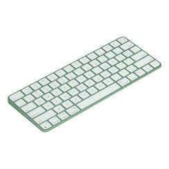 Apple Magic Keyboard A2449 Englisch UK Touch ID Grün