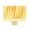 Apple iMac A2438 24" + Englische Tastatur (UK) und Maus, M1 8 Cores, 16 GB RAM, 512 GB SSD, 4,5K, Gelb, A+