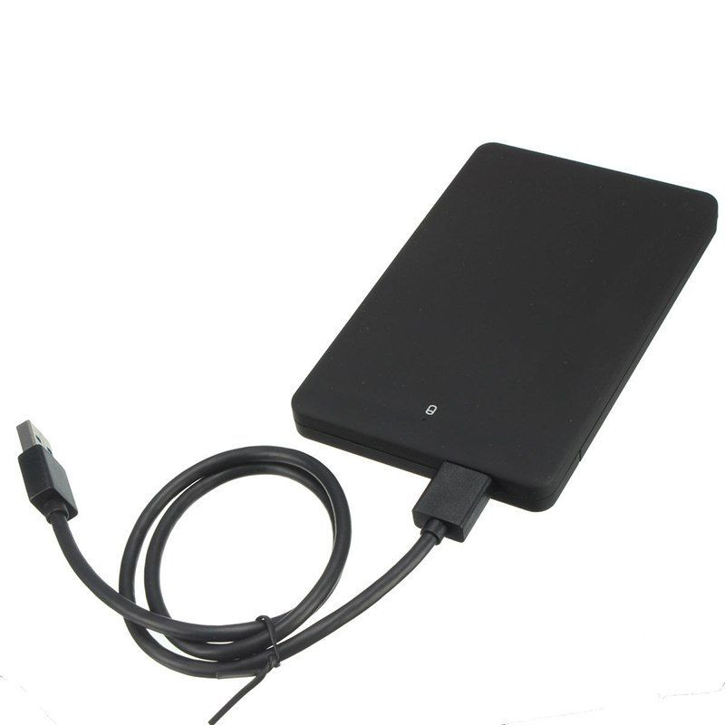 2.5'' USB 2.0 Festplattengehäuse Festplattenadaptergehäuse für 7mm HDD SSD SATA I/II/III und 7mm SSD SATA I/II/III 9.5mm