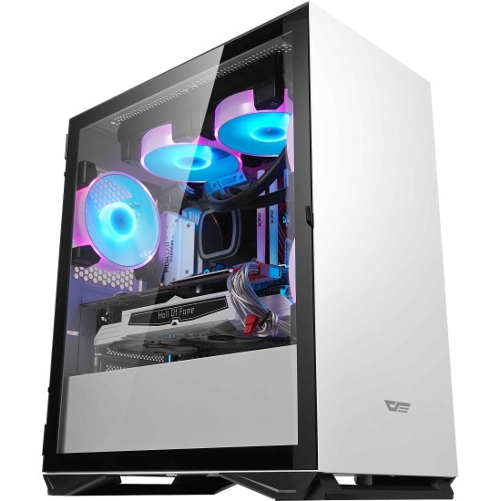 DESKTOP GAMING GEHÄUSE DARKFLASH DLM22 WEISS FARBE M-ATX ITX