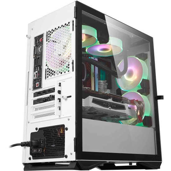 DESKTOP GAMING GEHÄUSE DARKFLASH DLM22 WEISS FARBE M-ATX ITX