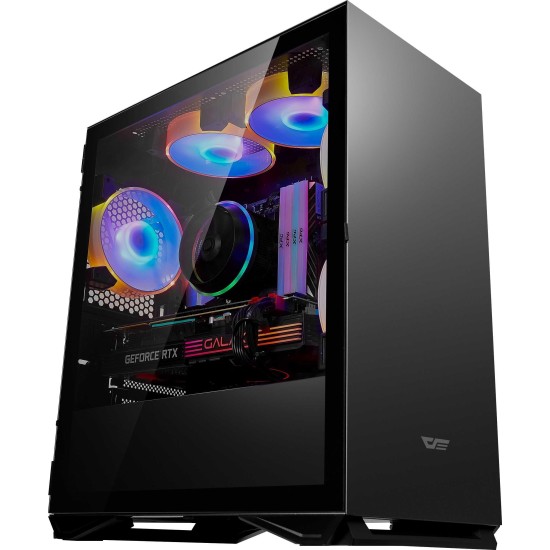 GAMING DESKTOP GEHÄUSE DARKFLASH DLM22 SCHWARZ FARBE M-ATX ITX