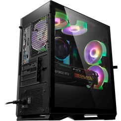 GAMING DESKTOP GEHÄUSE DARKFLASH DLM22 SCHWARZ FARBE M-ATX ITX