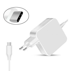 USB TYP C LADEGERÄT USB-C 65W 5V/2.4A 9V/3A 12V/3A 15V/3A 18V/3A 20V/2.25A 20.3V/3A 65W
