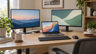 Zwei Monitore an einen Laptop anschließen